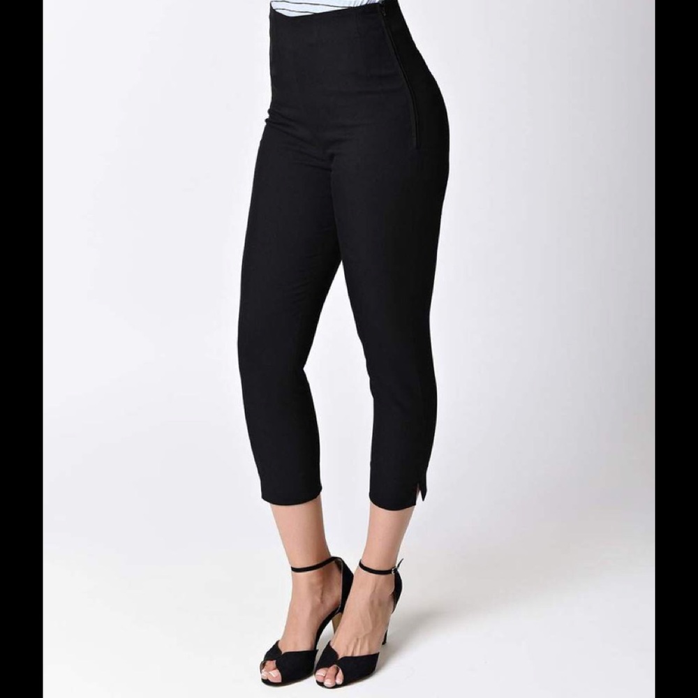✦RESERVED Cigarette Pants Black Pinup XS ✦